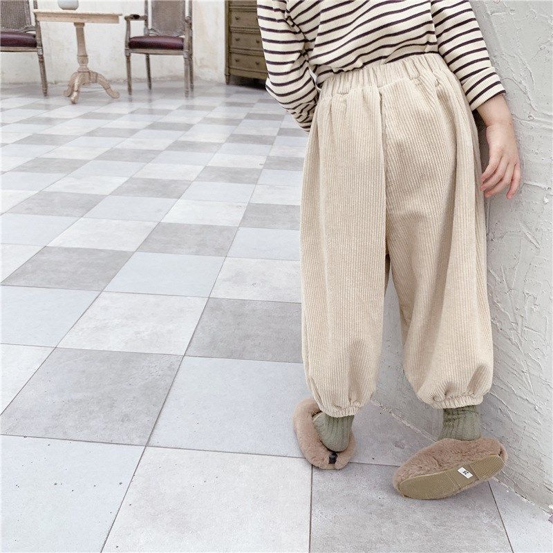 2024童装秋款新品 儿童韩版秋装灯芯绒哈伦裤女童裤子 20602,童装/婴儿装/亲子装,裤子,淘宝优惠券,粉丝福利购,淘宝优惠卷