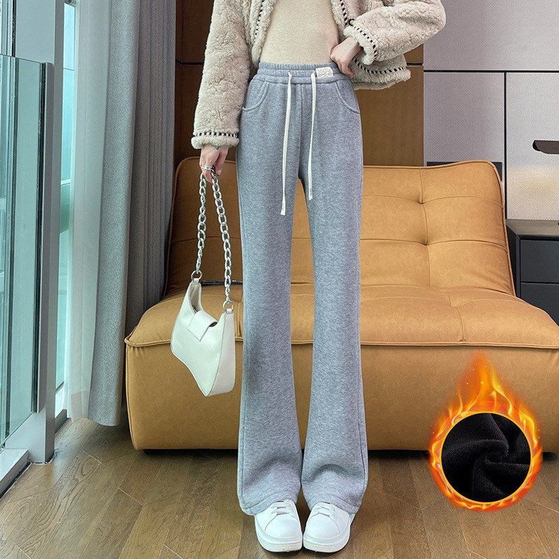 微喇叭裤女春秋季裤子2024新款爆款加绒雪尼尔阔腿秋冬季休闲裤女,女装/女士精品,休闲裤,淘宝优惠券,粉丝福利购,淘宝优惠卷
