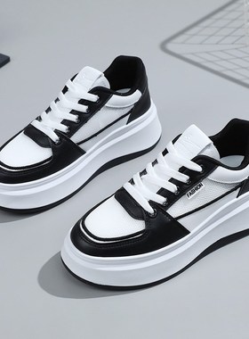 SH701-1新款小白鞋女百搭休闲鞋2023春夏季潮流板鞋增高厚底透气