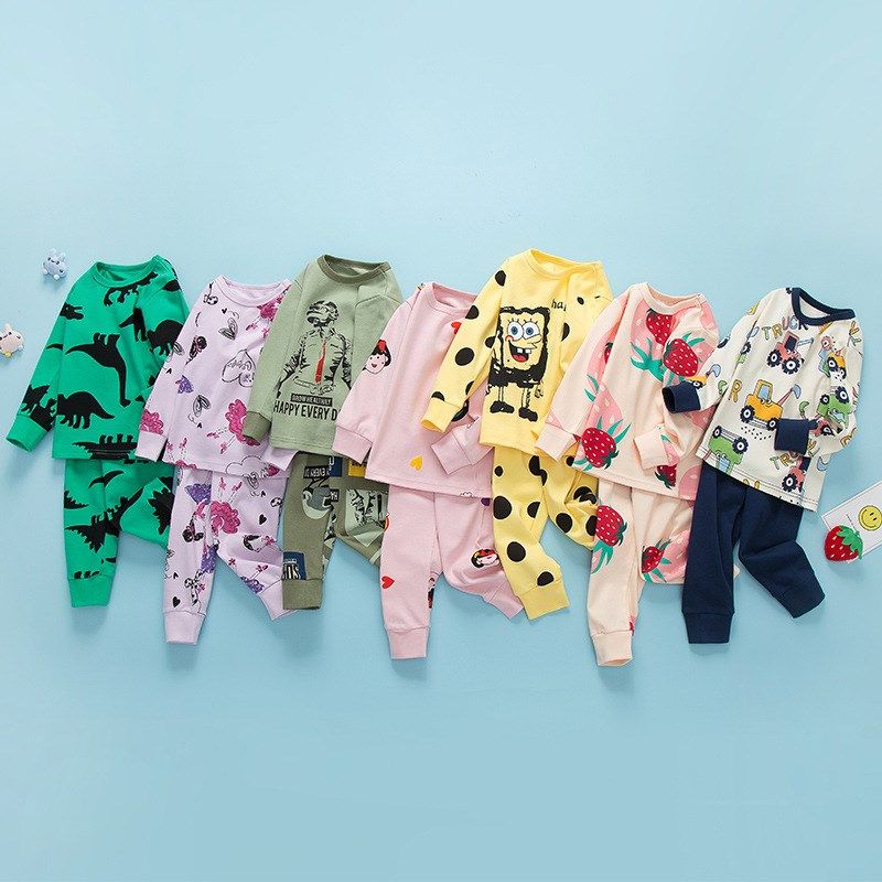 儿童纯棉秋衣秋裤套装全棉家居服男童女童宝宝秋冬季睡衣保暖内衣