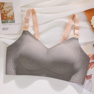 怀孕期无磁哺乳内衣女聚拢收副乳产后喂奶胸罩薄款兔耳朵孕妇文胸