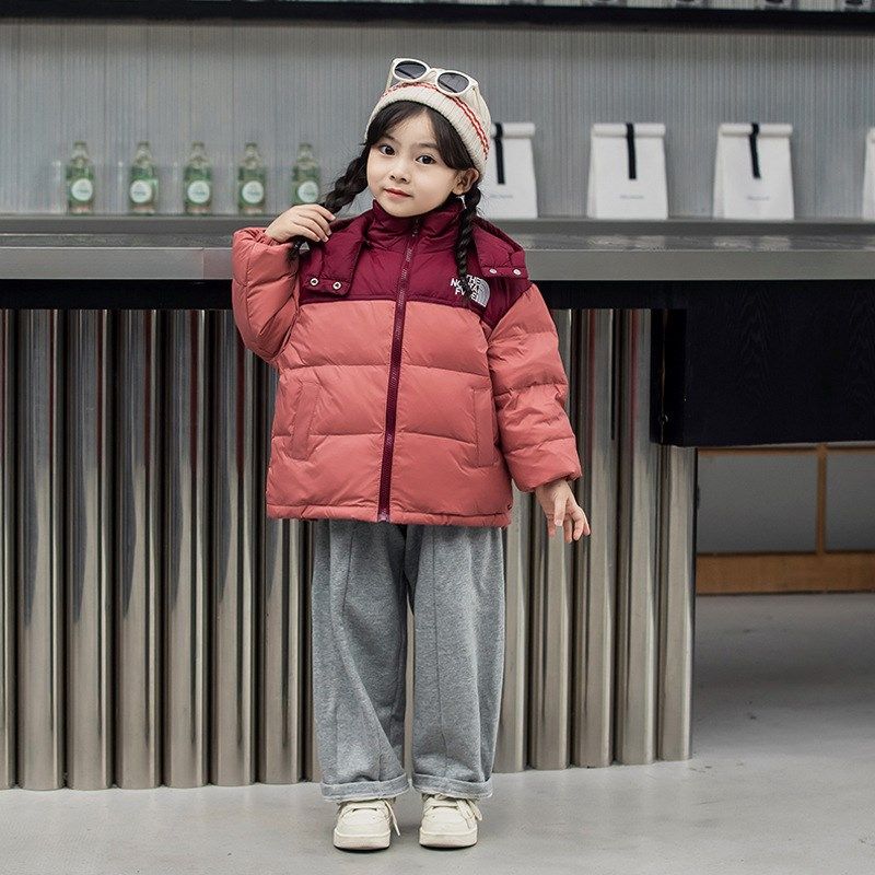 童装2024新款儿童羽绒服男女童拼色外套中小童加厚款可脱帽羽绒服,童装/婴儿装/亲子装,羽绒服,淘宝优惠券,粉丝福利购,淘宝优惠卷