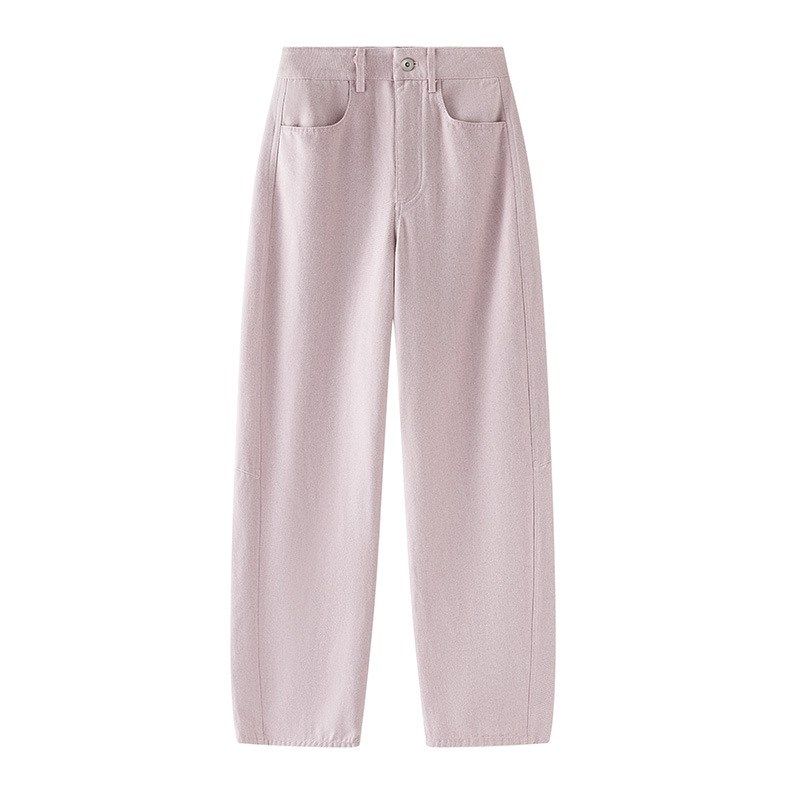 简约风香蕉牛仔裤女2025年春季高腰宽松阔腿弧形休闲裤长款镰刀裤,女装/女士精品,牛仔裤,淘宝优惠券,粉丝福利购,淘宝优惠卷