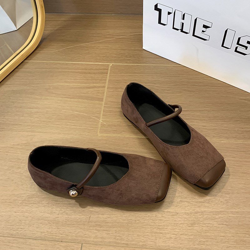 法式配裙子玛丽珍小皮鞋女2025春秋季新款平底豆豆鞋复古晚晚单鞋