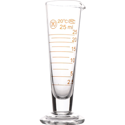 华鸥玻璃刻度三角量杯5 10 20 25 50 100 250 500 1000 2000ml实验室锥形量筒