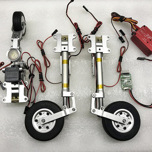 JP起落架带刹车 V2起落架控制器收放剎车 延迟控制舵机收放 MB339