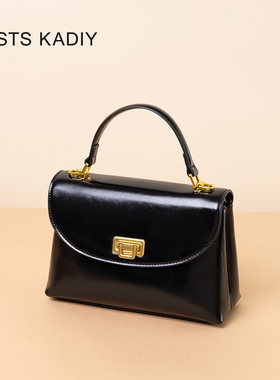 COSTS KADIY复古手提小方包女2025新款高级感单肩大容量斜挎包包