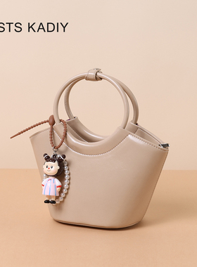 COSTS KADY计高级感手提菜篮子水桶包女2025新款复古单肩斜挎女包