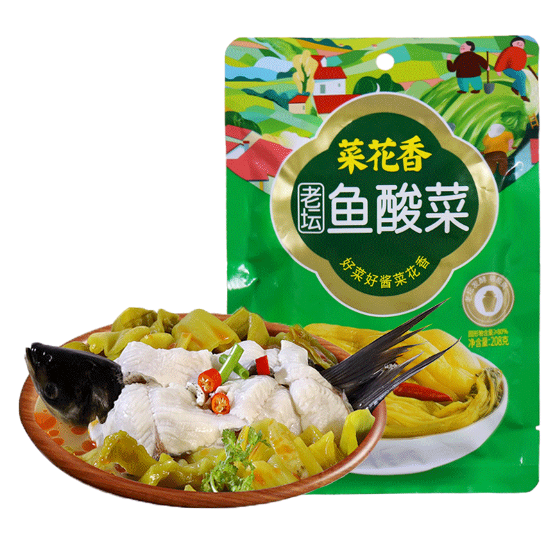 208g四川底料酸汤鱼批发菜花香