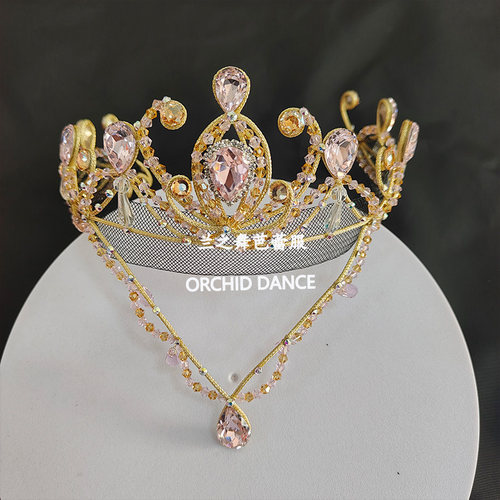 兰之舞芭蕾头饰睡美人紫丁香银仙子变奏芭蕾配件头饰头冠手工定制
