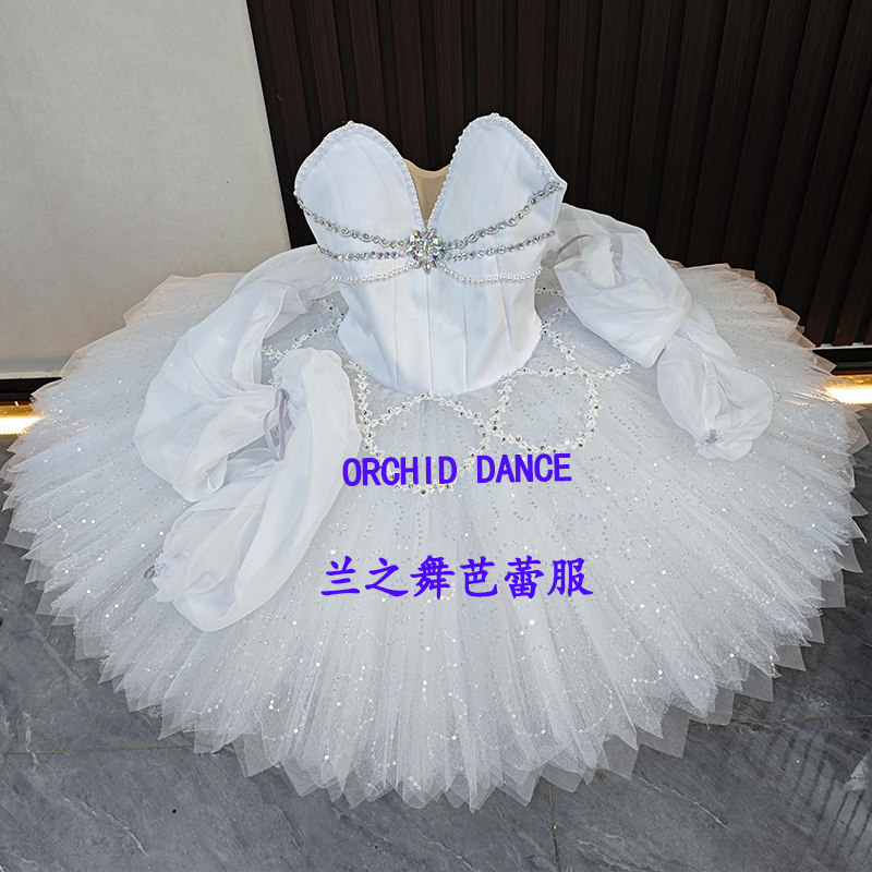 兰之舞舞姬仙女银仙子变奏芭蕾演出tutu裙成人儿童定制表演比赛服