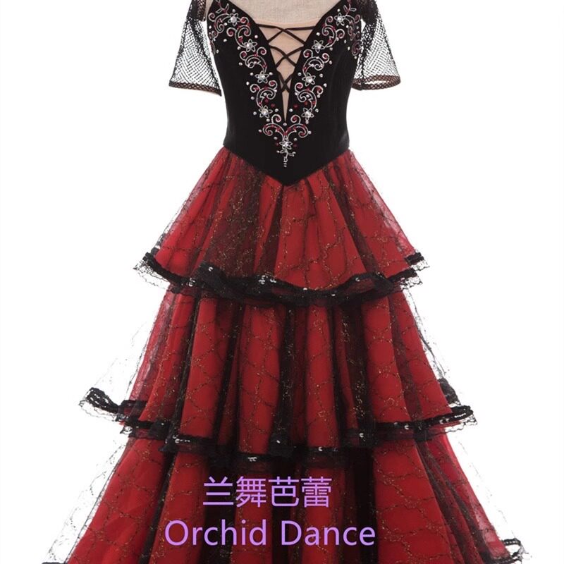 ORCHIDDANCE蓬蓬裙舞蹈表演长裙