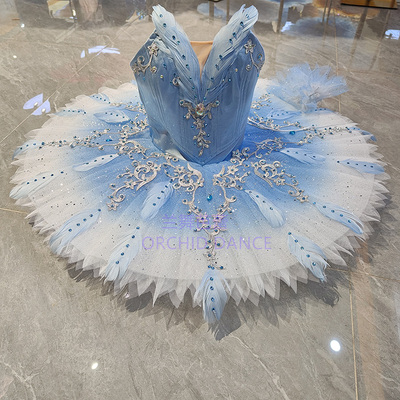 蓝鸟变奏儿童专业定制比赛tutu裙