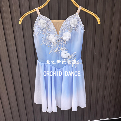 兰之舞丘比特魔符女变奏芭蕾简易演出短裙大人儿童定制比赛表演服