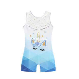 儿童专业体操训练服中小大童游泳衣连体紧身衣2025新款女童练功服