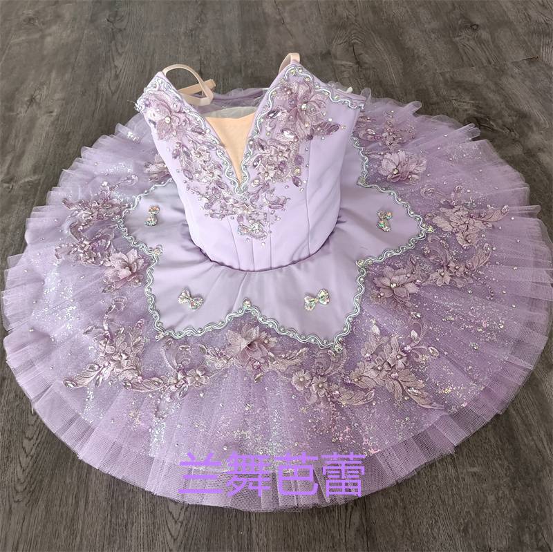 专业定制睡美人紫丁香紫仙子仙女娃娃芭蕾舞裙演出服比赛服tutu裙