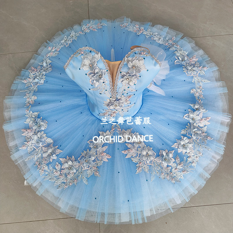 兰之舞简易版蓝鸟芭蕾tutu裙
