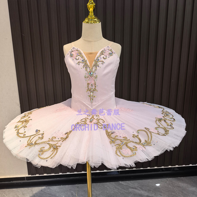 兰之舞睡美人花仙子变奏芭蕾裙tutu裙大人儿童专业定制比赛表演服