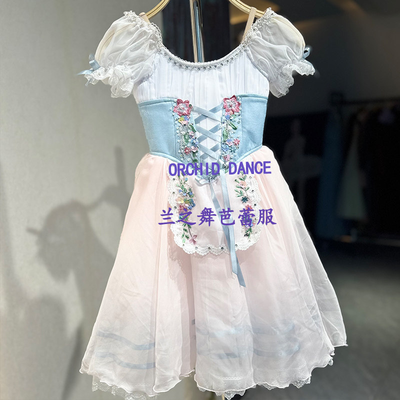 兰之舞吉赛尔关不住的女儿变奏芭蕾裙儿童成人定制比赛演出长纱裙