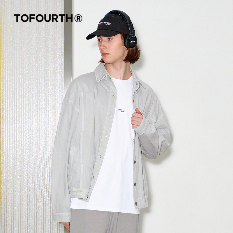 翻领衬衫式外套上衣男女同款