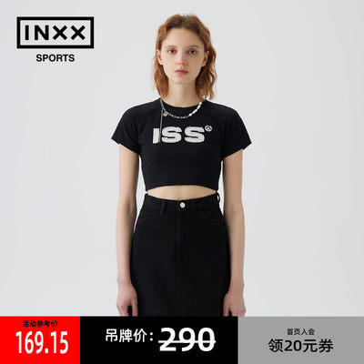 夏季正肩T恤辣妹短袖inxxsports