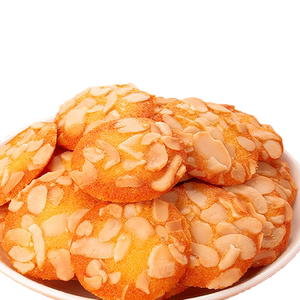 扁桃仁红枣山药脆薄脆饼干坚果仁香脆饼夹心酥脆片单独小包装零食