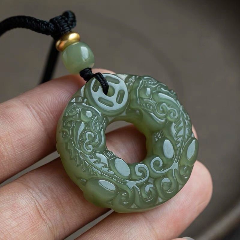 双貔貅吊坠男女情侣款平安扣项链皮丘招财皮休护身符挂件