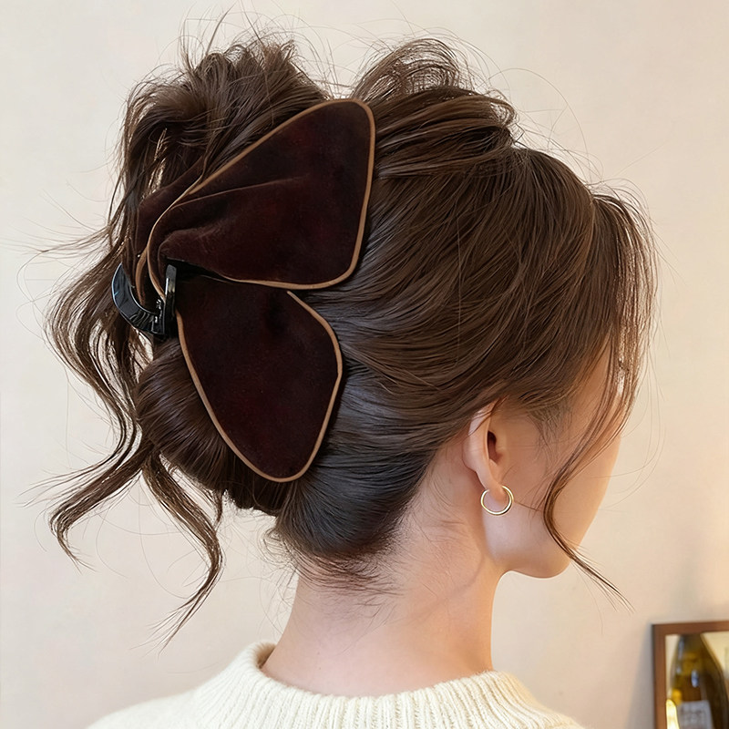 三角头发抓夹女高级感