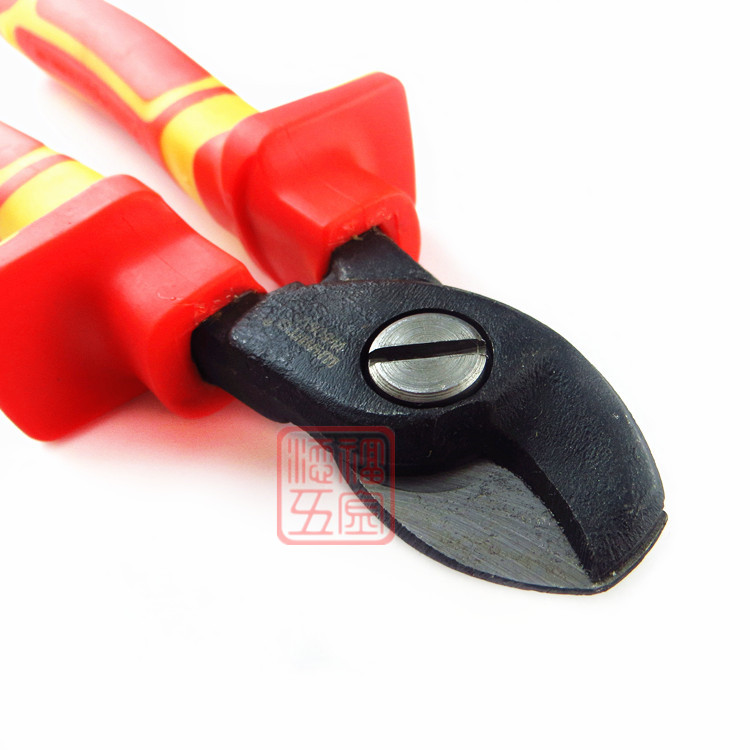 威力狮1000v耐高压绝缘电缆剪子 150mm/6寸线缆剪 电工钳线缆工