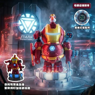 热门款钢铁侠模型3D打印磁吸发光卡皮巴拉套装套装手办玩具周边