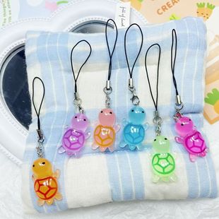 夜光彩色海龟手机绳甜美小乌龟配饰少女心闺蜜情侣礼物书包包挂件