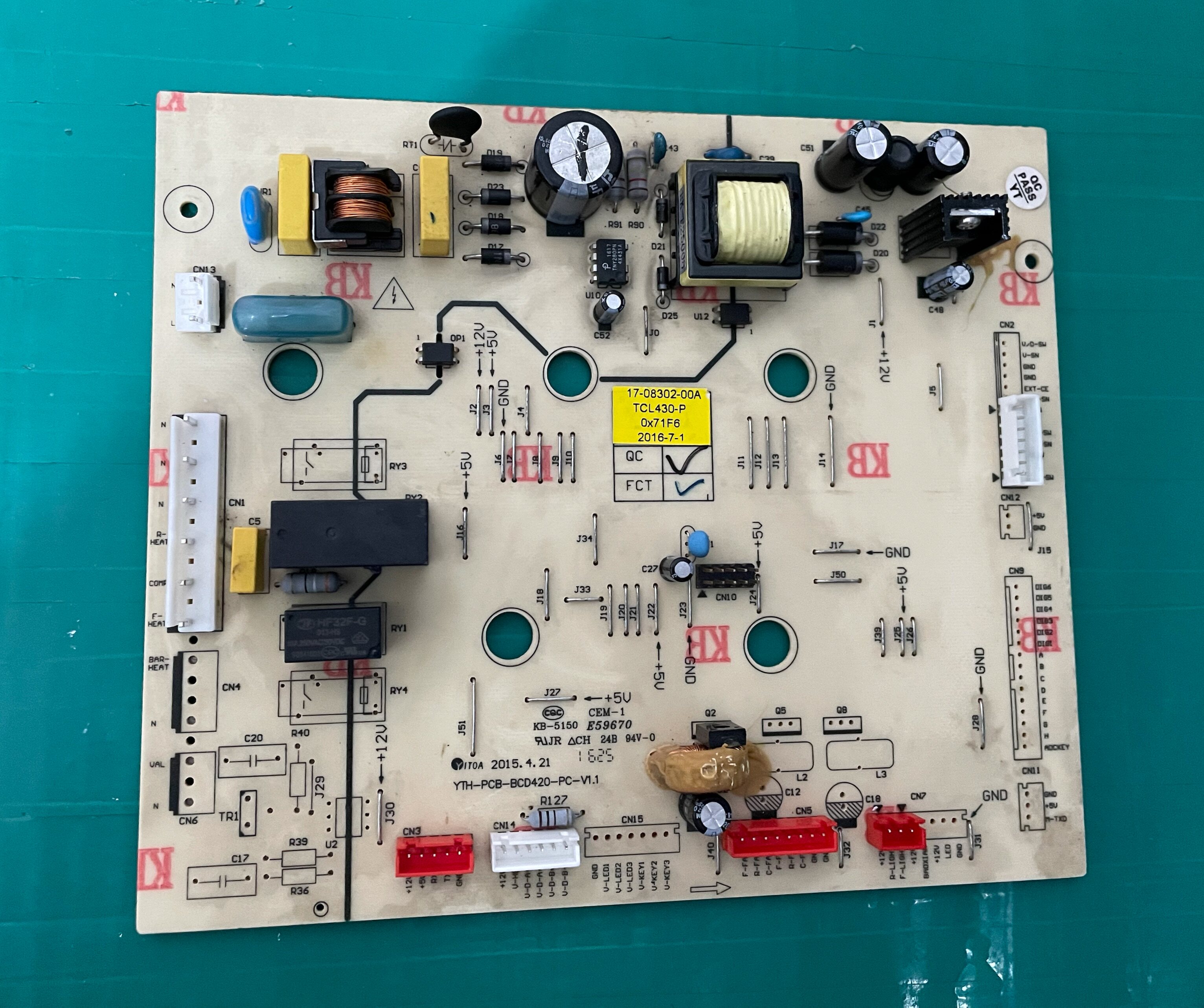 TCL 冰箱 BCD-430WEZ50 17-08302-/00B/00E主控制电脑源板传感器