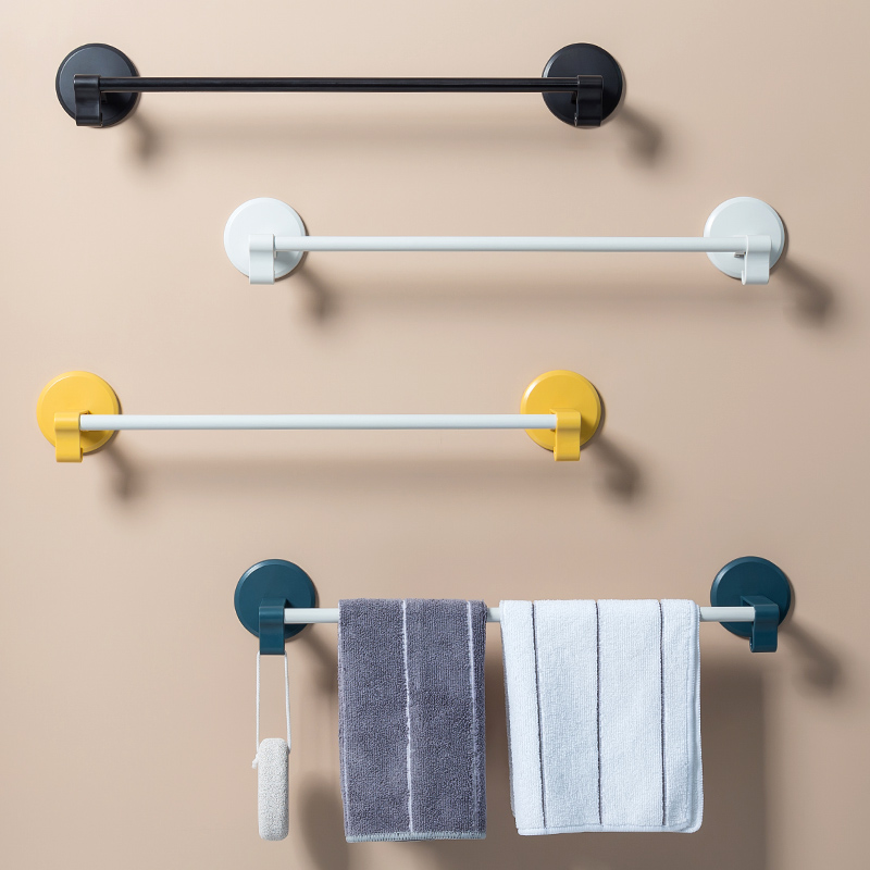 免打孔挂毛巾架卫生间浴室挂钩浴巾架置物架拖鞋架