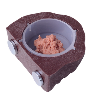 睫角守宫悬浮喂食器树脂果泥活虫防逃食盆吸盘爬宠强磁铁力