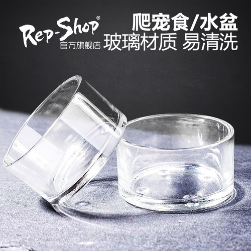 爬虫玻璃水盆果泥食盆迷你无菌爬宠蜥蜴睫角蜘蛛守宫蝎子蛇水碗
