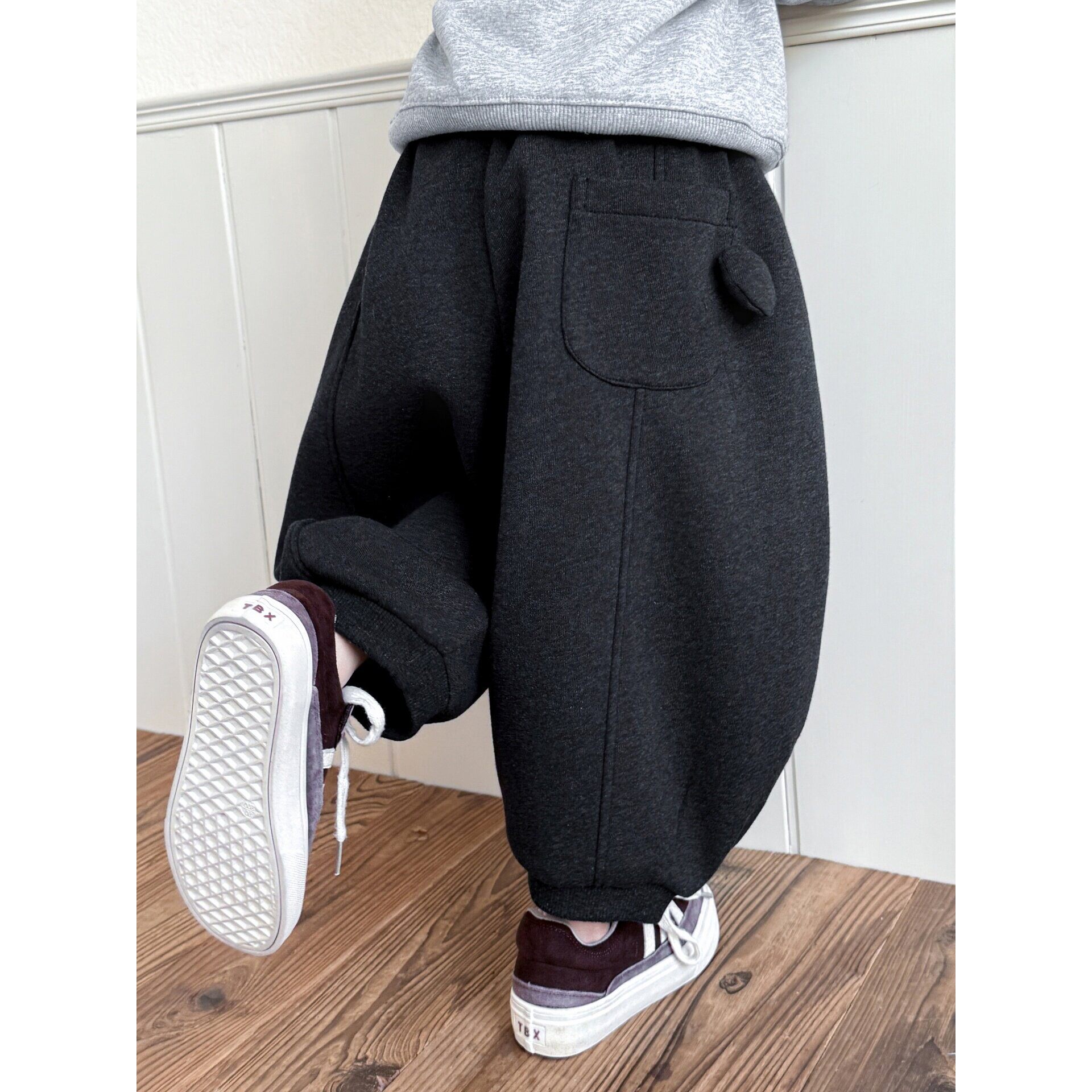 男童春秋款裤子2026新款春装韩版休闲宽松卫裤儿童运动束脚弯刀裤