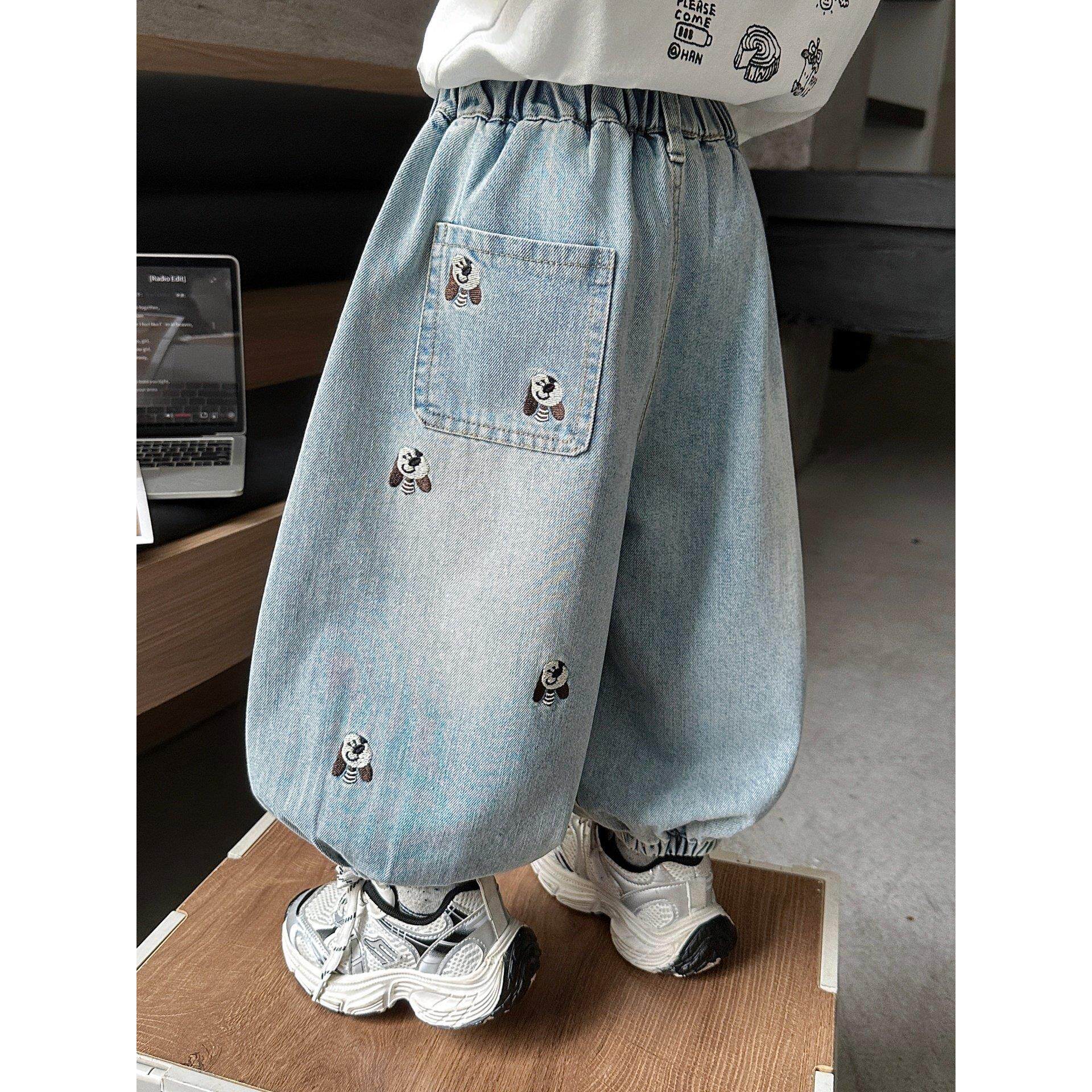 男童春装牛仔裤帅气2026新款儿童春秋季裤子男孩韩版束脚裤长裤潮