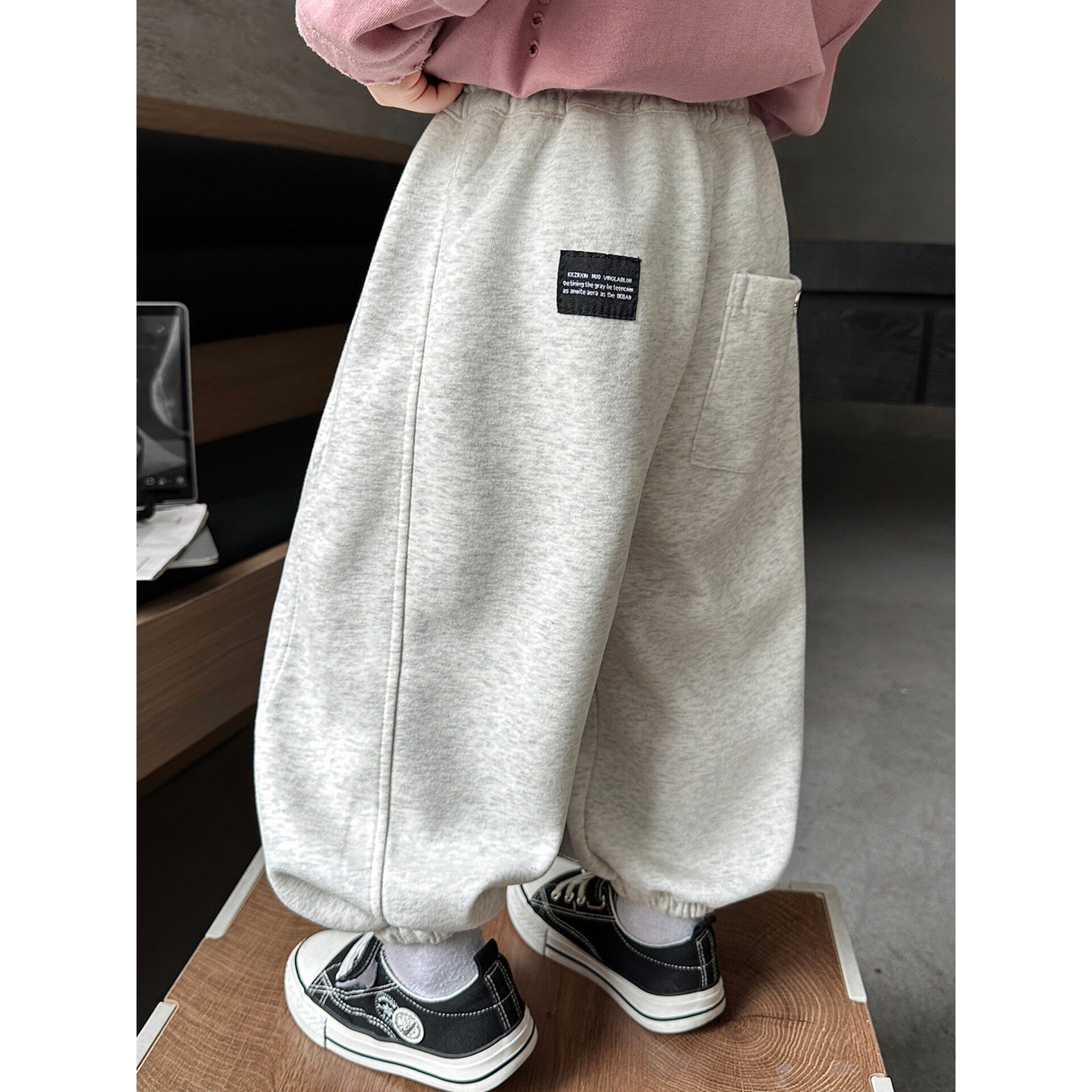 男童春季裤子2026新款儿童韩版休闲时尚束脚裤男孩春秋装运动卫裤