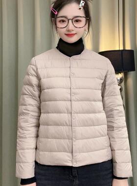 羽毛之家三星溯源认证90%鹅绒服女内胆圆领轻薄款羽绒服内搭675蓬