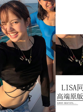 lisa同款项链女夏海洋度假风辣椒小鱼多元素吊坠链甜酷百搭锁骨链