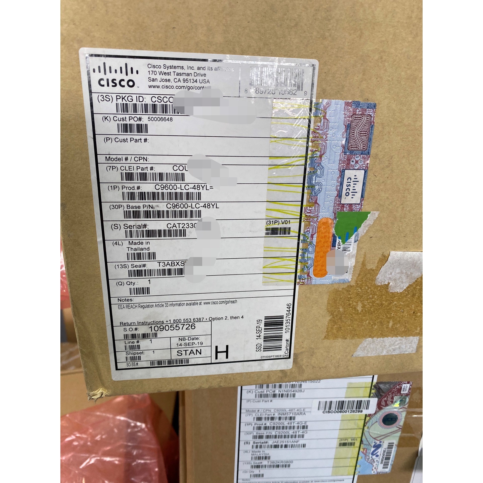 思科 C9600-LC-48YL= 全新行货.用于C9606议价产品