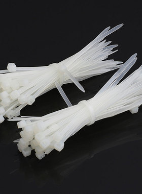 黑白色尼龙扎带束线带塑料捆绑带高强度固定扎绳拉紧器勒死狗扎CY