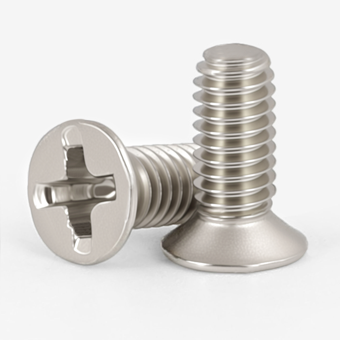 十字铁镀镍螺钉沉头平头M3M4M2