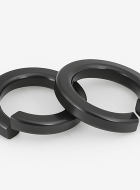 8.8级高强度黑色弹垫开口弹簧垫圈弹性垫片M2M3M4M5M6M8-M36CY