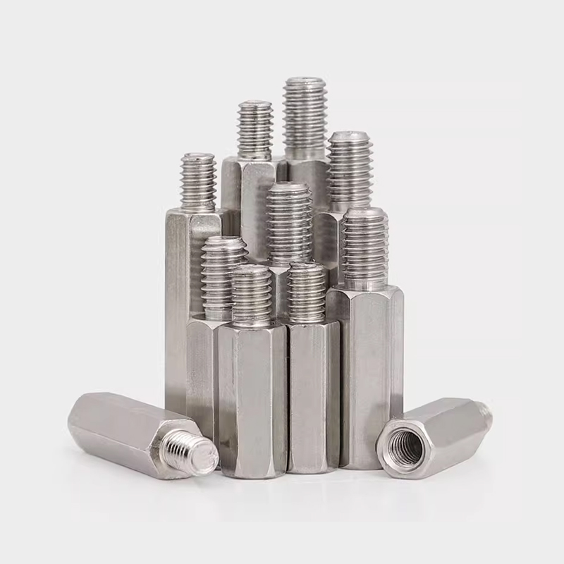 304不锈钢单头内外牙螺柱隔离柱