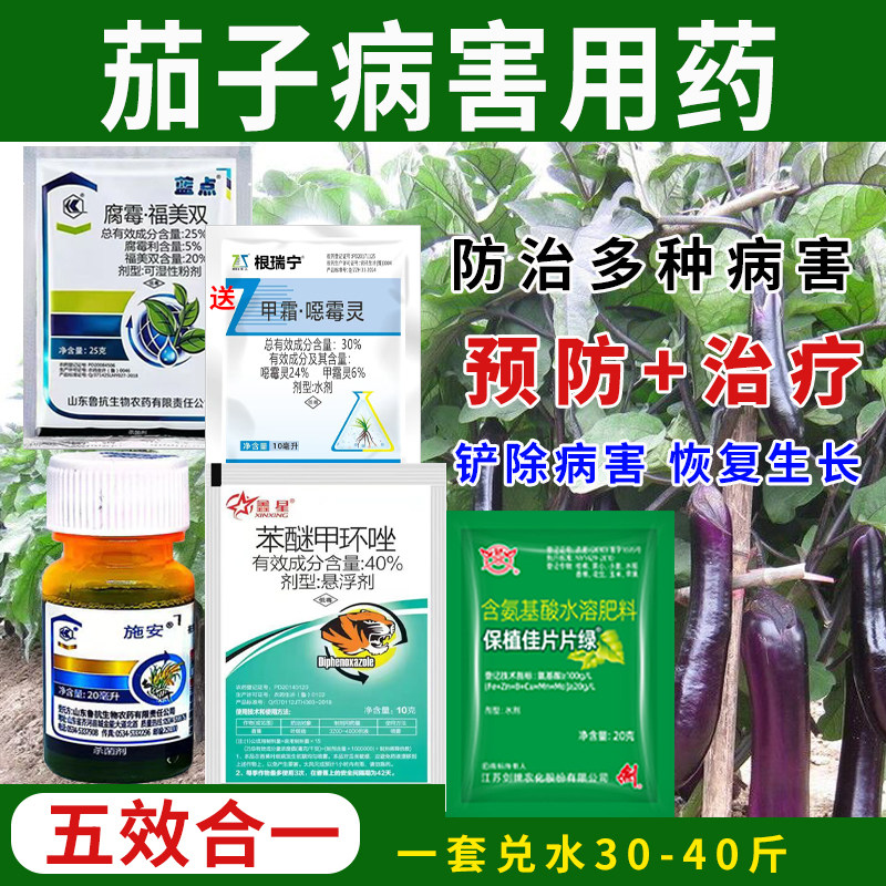 茄子专用药杀菌剂茄子灰霉病枯萎病青枯病猝倒病霜霉病软腐病农药