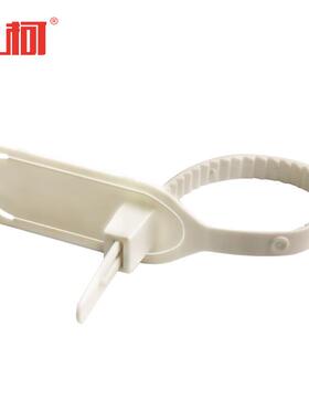 上柯物流箱塑料扎带快速拆卸标牌封条PTS15019*43mm+150mm(白色10