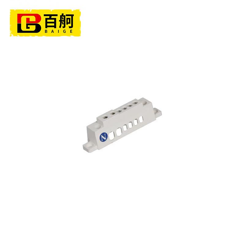 百舸零线排地线排6系列12-接零端子铜排配电箱TCL型6孔地线排