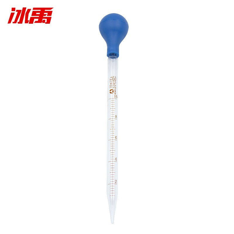 冰禹BYrl-209刻度滴管胶头滴管玻璃滴管实验滴管精油试剂滴管10ml图片