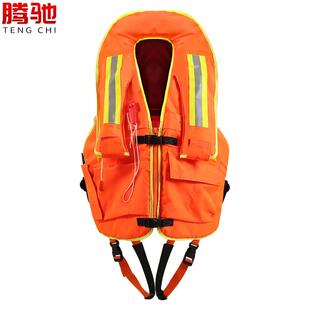 腾驰消防员专用救生衣气胀复合型消防救援用大浮力反光救生衣普通
